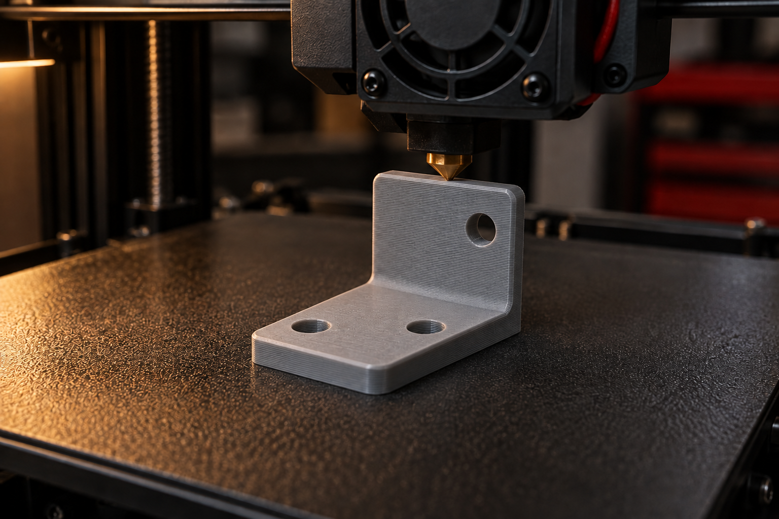 Symbolbild: Neue Kunststoffhalterung im 3D-Drucker